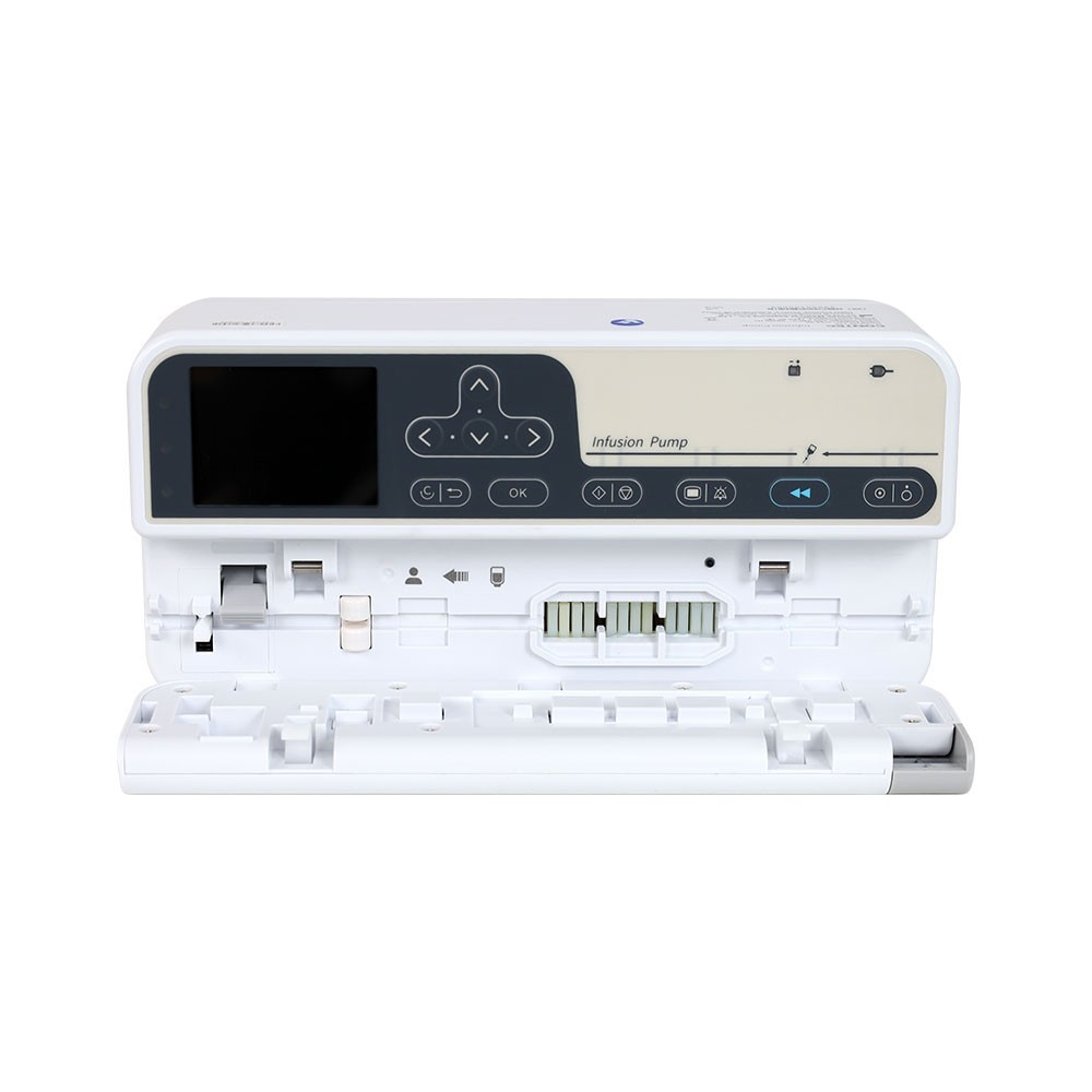 Portable Volumetric Infusion Pump IV Fluid Flow Control LCD Alarm Rechargeable