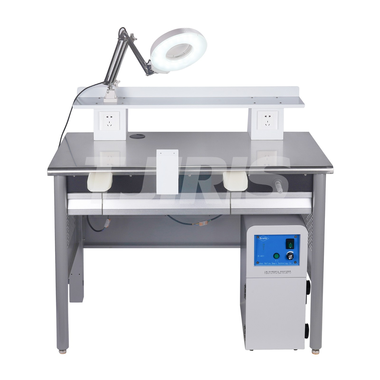 Dental Lab Single Workbench with Vacuum Cleaner Single Workstation