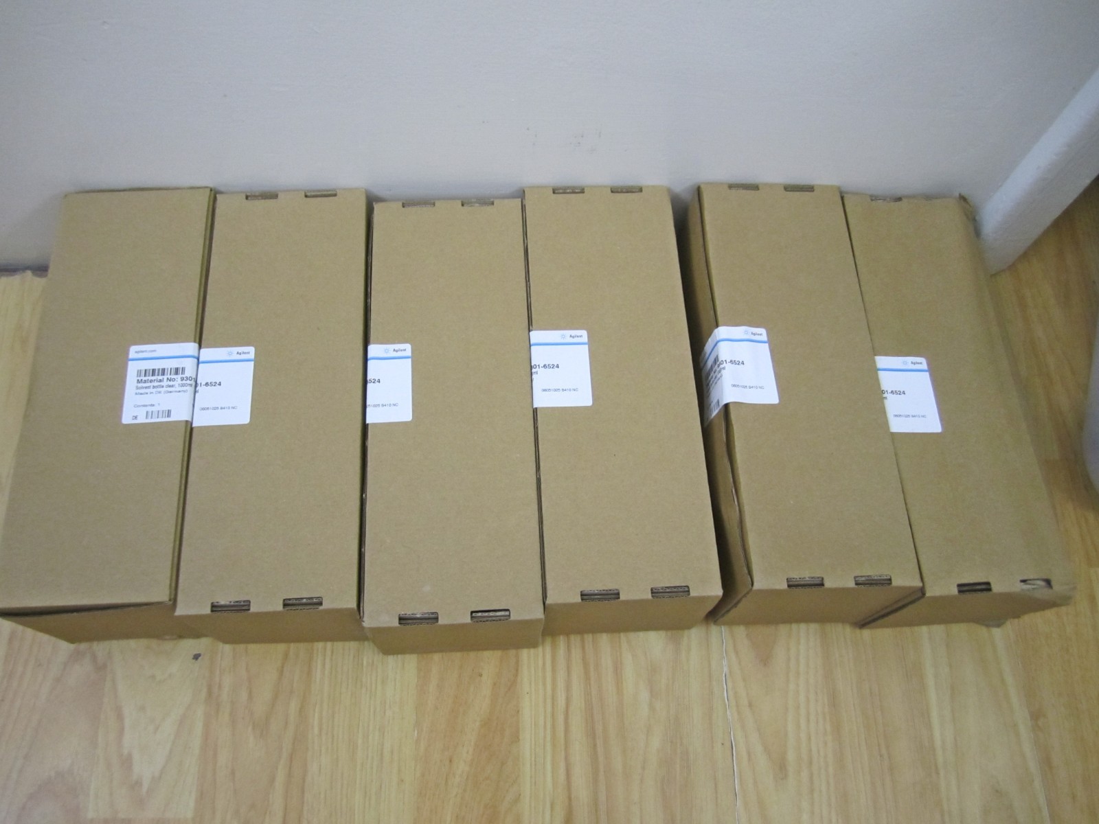 Agilent 9301-6524 (6PCS) Clear Solvent Bottles 1000 mL SEALED – FAST SHIPPING