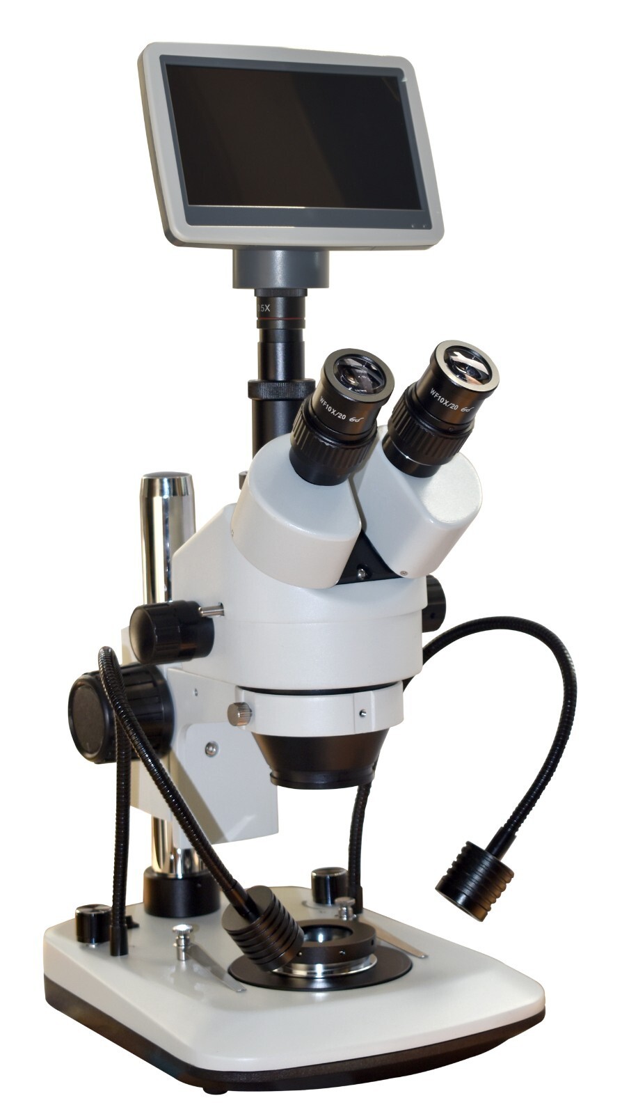 Diamond Gemology Darkfield Stereo Microscope Tweezers 7-100x 2MP 7″ LCD
