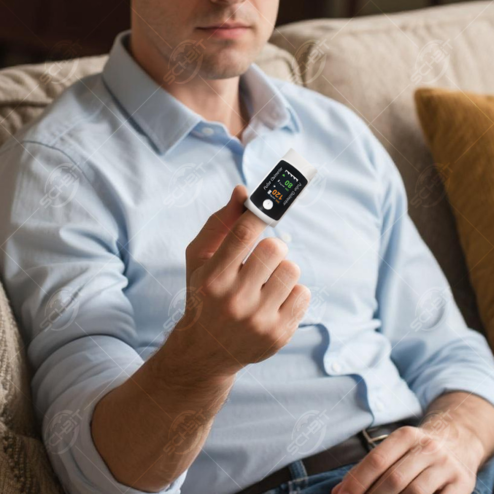 Integrated Bluetooth-connected Finger Pulse Oximeter and Blood Pressure Monitor