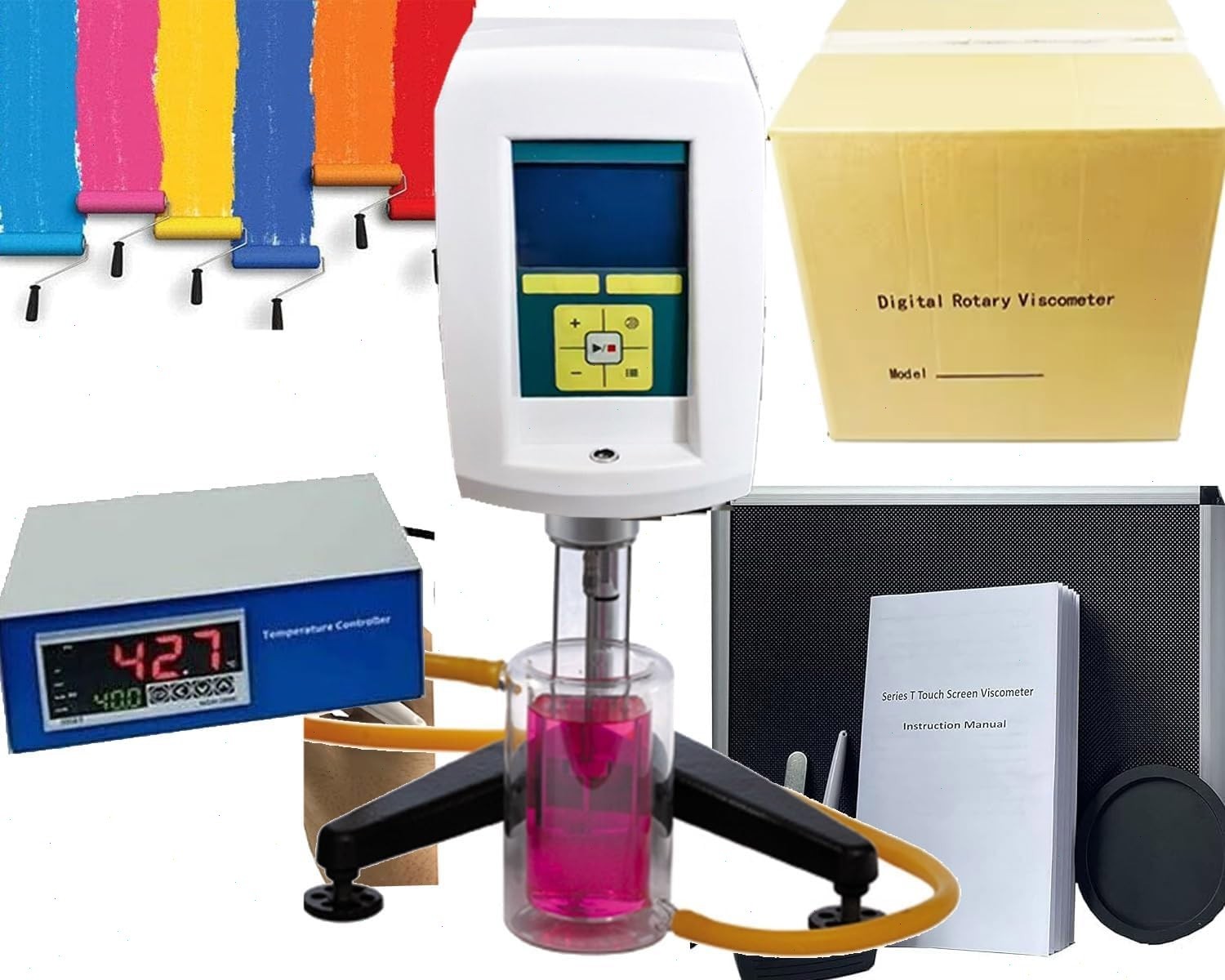 High Temperature Viscometer with Range 50–3,300,000cP for Hot Melt Adhesive