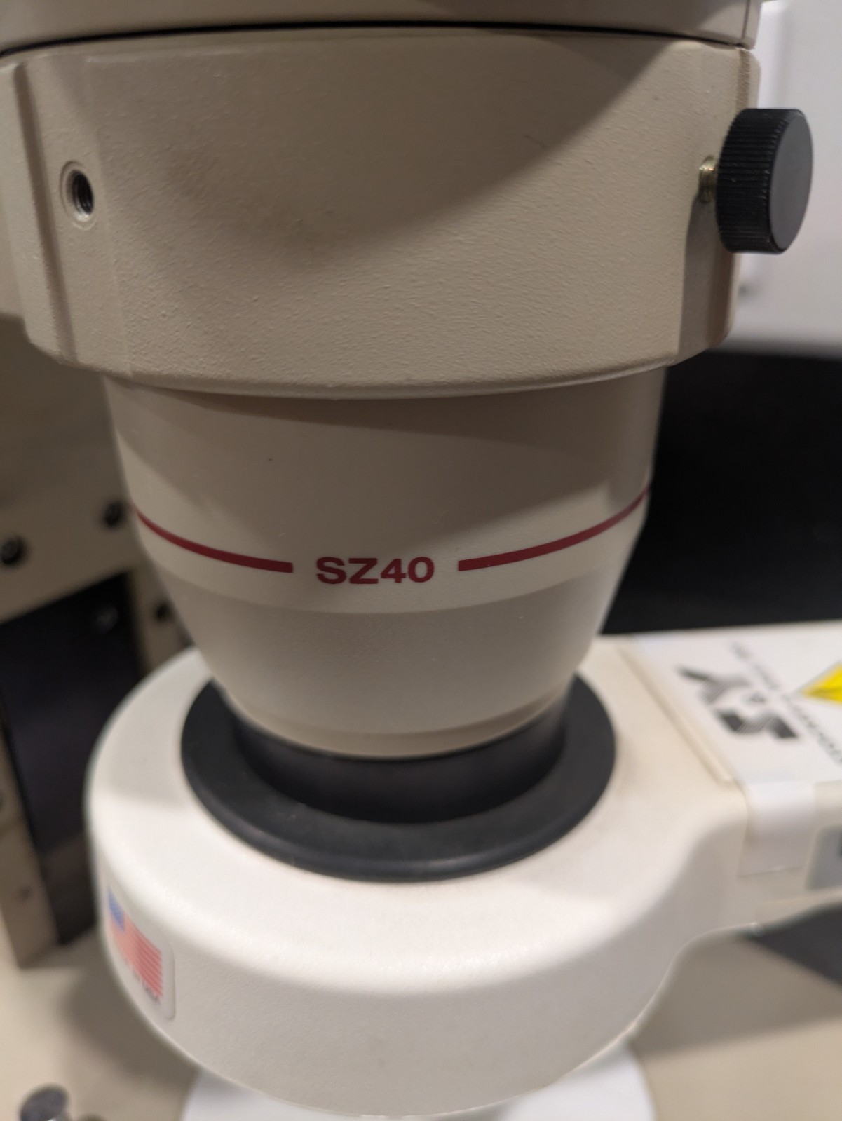 Olympus SZ40 Stereo Microscope System with Stand, Stocker & Yale Lite Mite, Nice