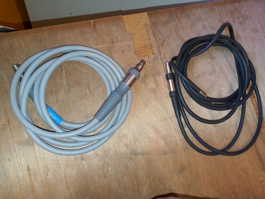 2 Medical Light Cables 120150 8′ unbranded black cable is 9″ free shipping