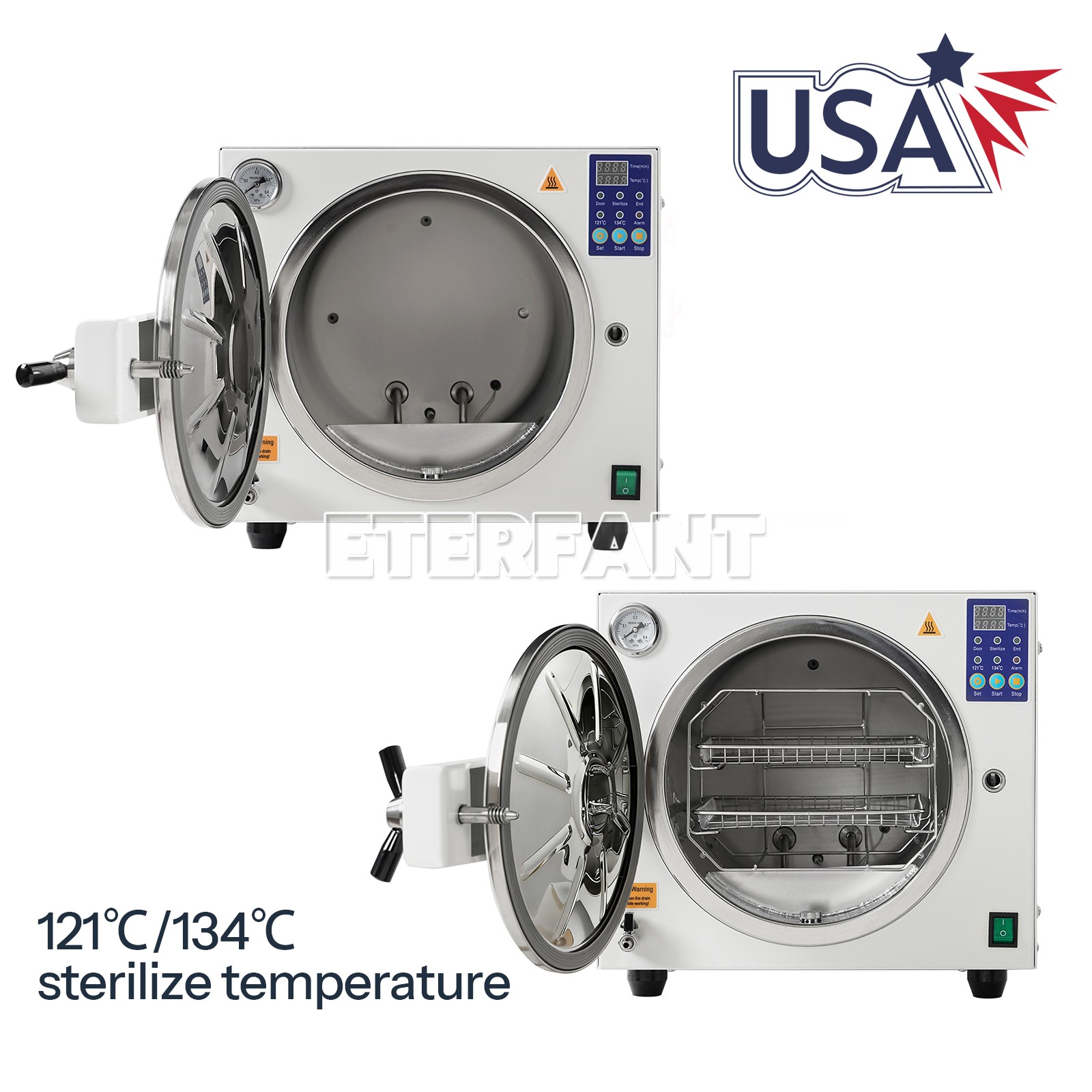 18/16L Dental Steam Sterilizer/Medical Autoclave+Drying/Vacuum Autoclave+Printer