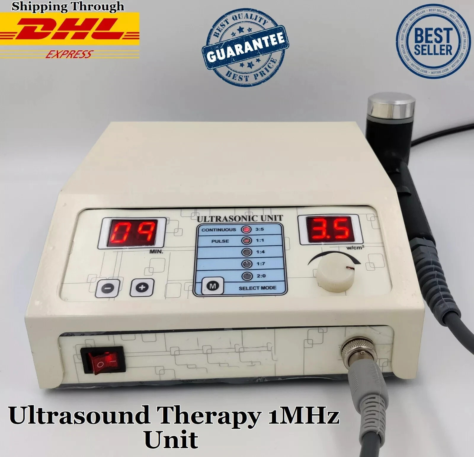 Portable 1 MHz Ultrasound Therapy Device | Physiotherapy Massager Against…