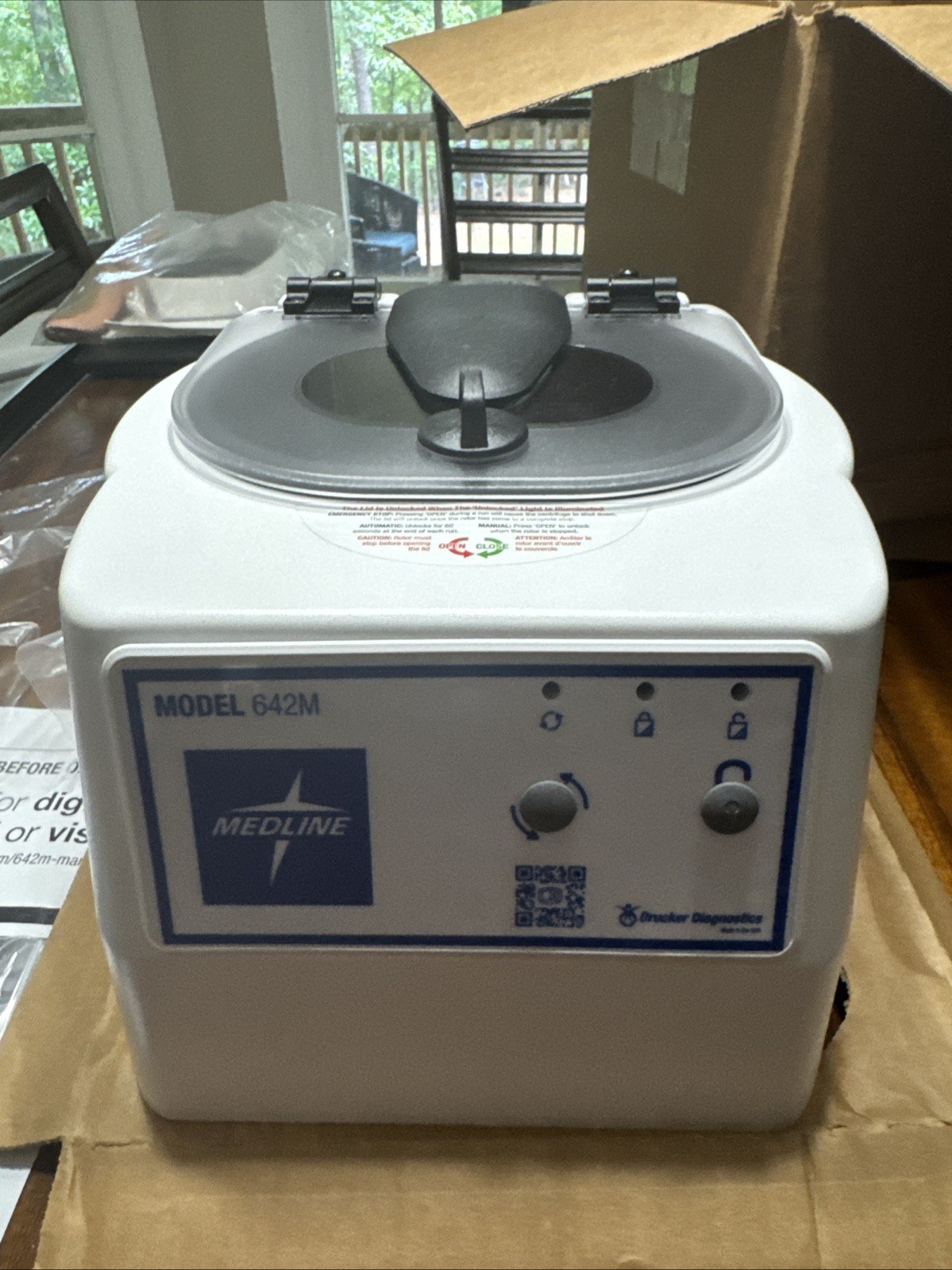Medline 642M Single-Speed Clinical Lab Centrifuge Tested Working