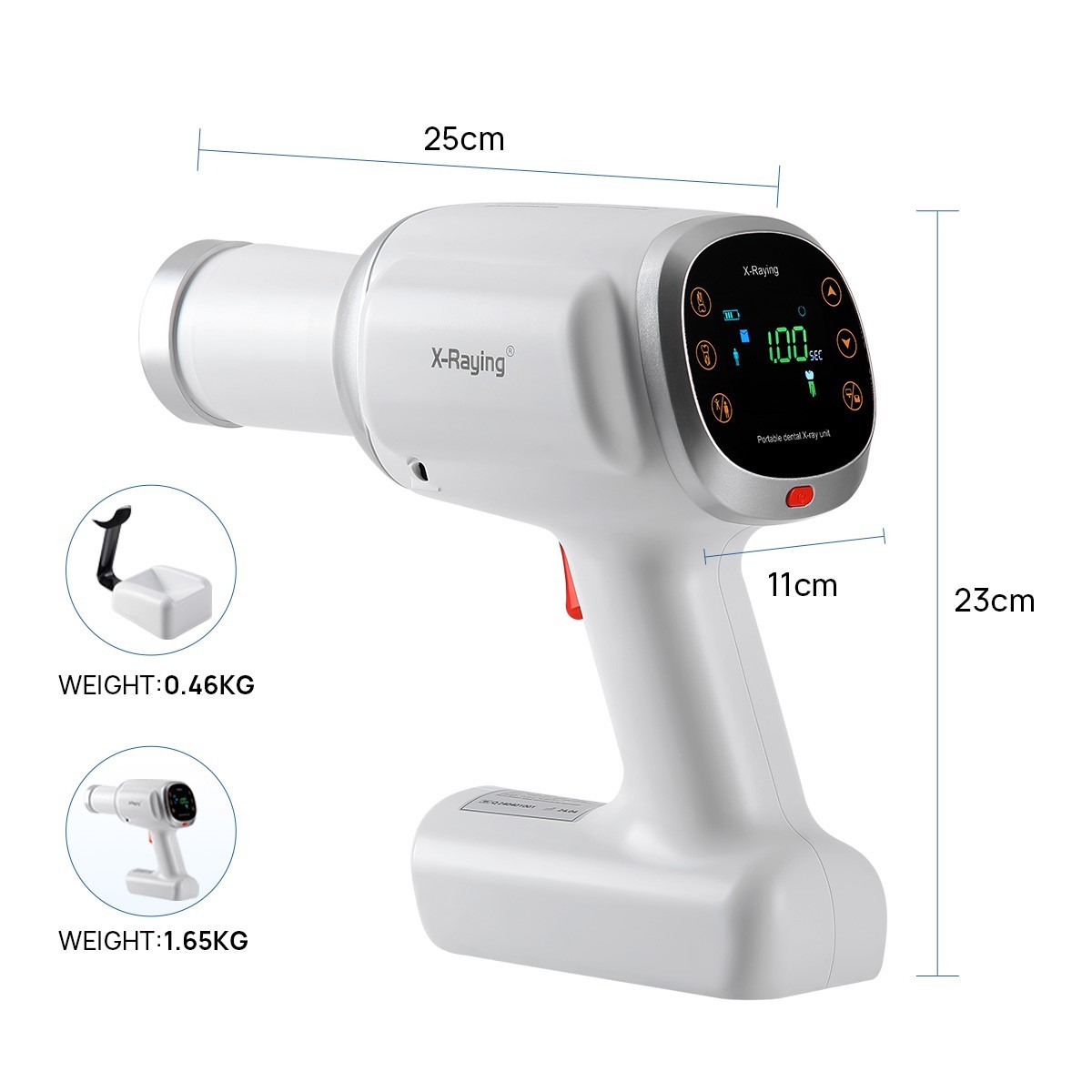 Portable Dental X Mobile Ray Unit Machine High Frequency No Shield 60KV