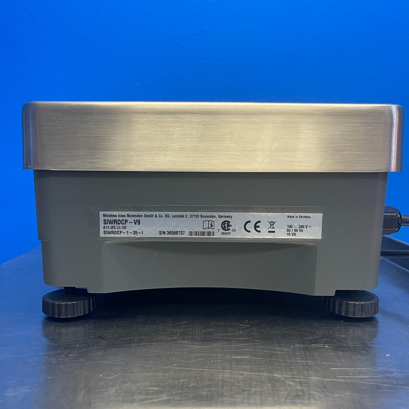 Minebea Intec Signum SIWRDCP-V9 Washdown Level 1 Industrial Scale 35 kg x 1.0 g