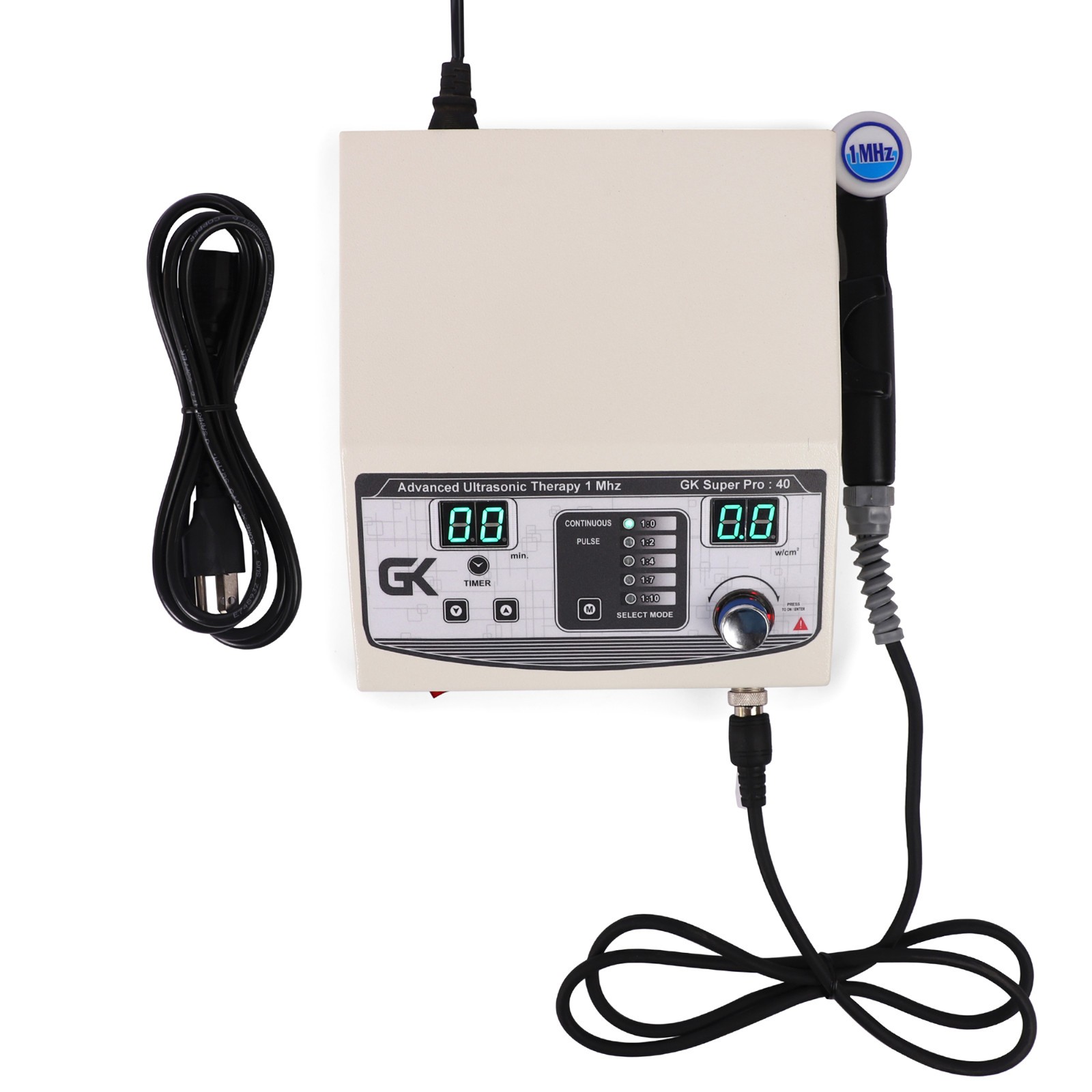 Portable 1MHz Ultrasound Therapy Machine for Physiotherapy Pulsed Massager Unit