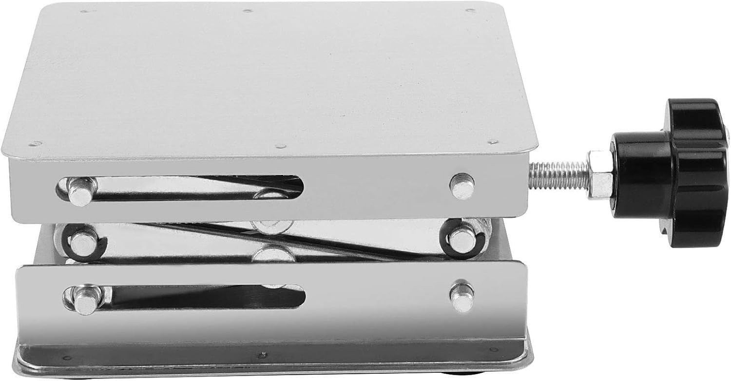 2 PCS 6 X 6 Inches Lab Jack Scissor Stand, 10 KG Stainless Steel Laboratory Lift