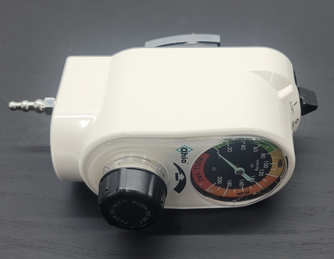 Ohio PISA Push-To-Set Analog Pediatric Intermittent Suction Unit 200mmHg Analog