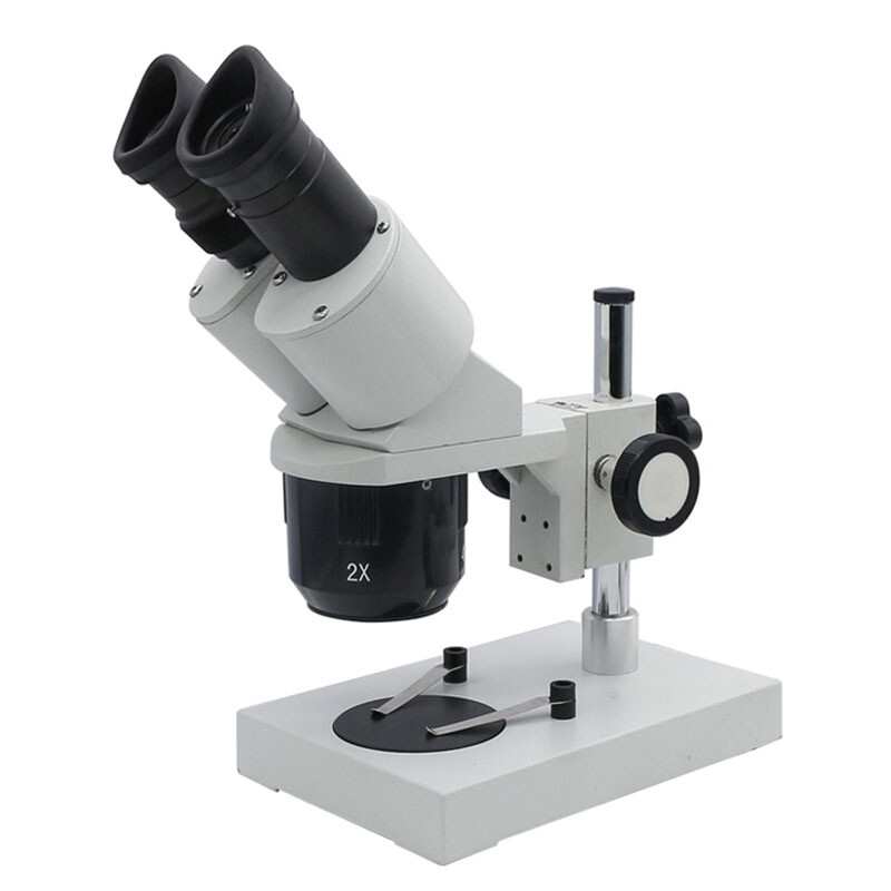 20X 40X Binocular Stereo Microscope w/ Ring Lamp for PCB Soldering Dissecting