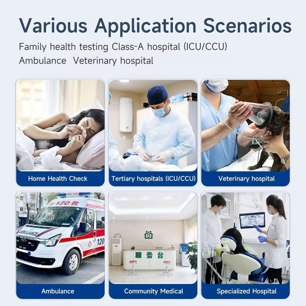 7 inch Touch Screen Portable 6 Parameter Human Use Patient vital signs Monitor