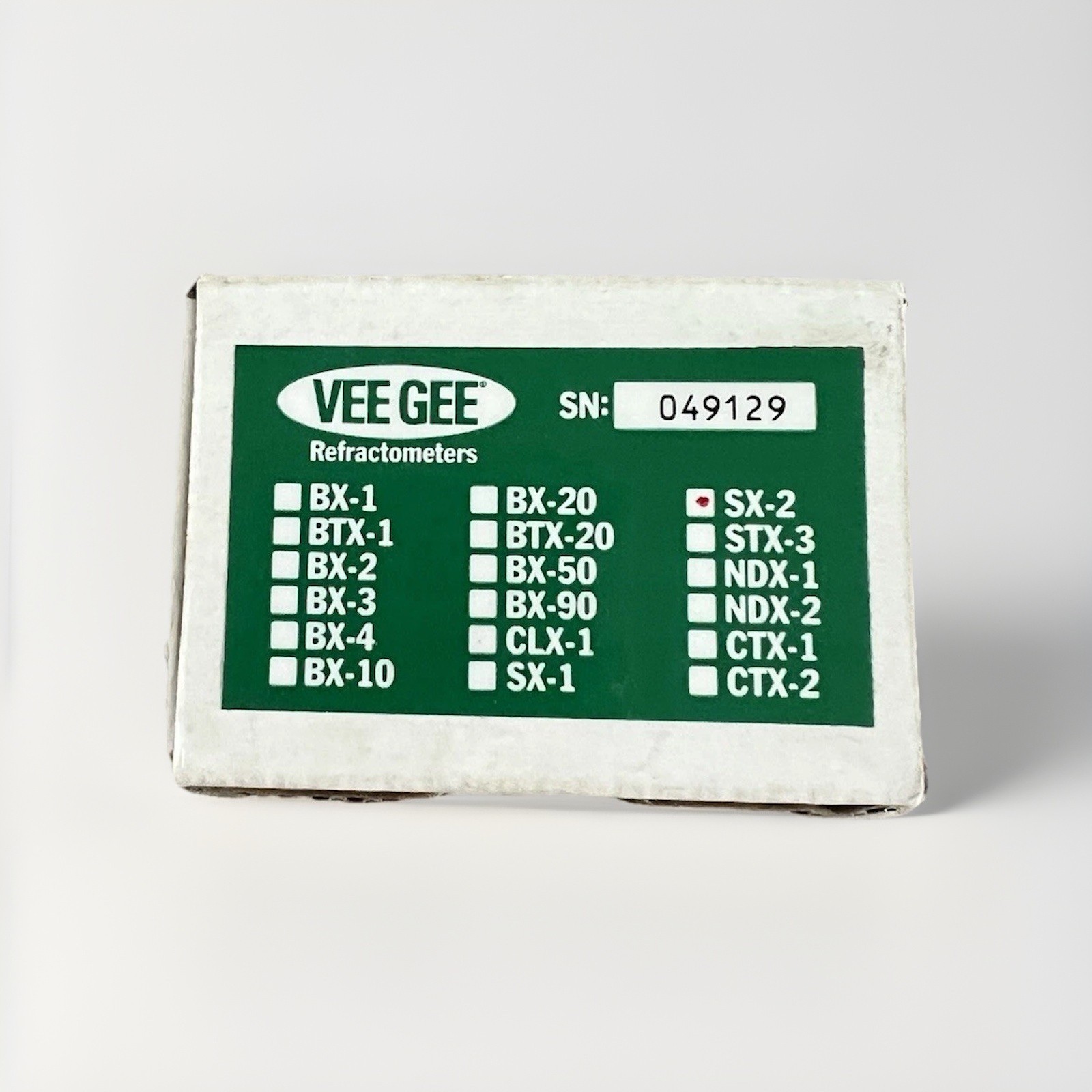 VEE GEE SX-2 Analog Refractometer NaCI 0-28% Cat No. 43035