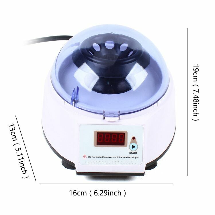 Lab High-speed Plasma PRP Microcentrifuge LCD Display Centrifuge with 2 Rotor