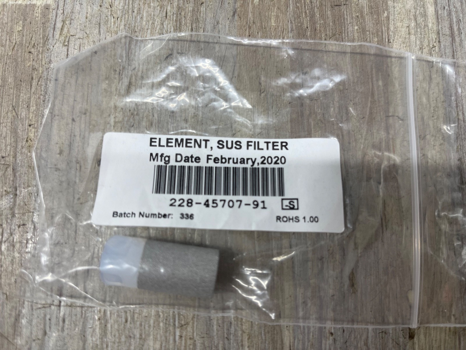 Shimadzu 228-45707-91 Stainless Steel Suction Filter Element New