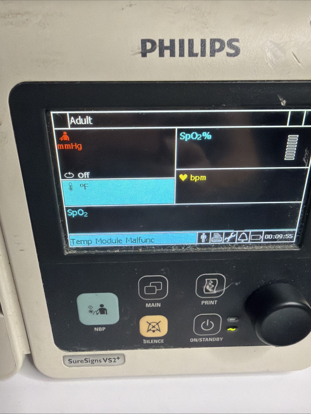 lot x 2 Philips SureSigns VS2+ Patient Vital Signs Monitors – with power cables