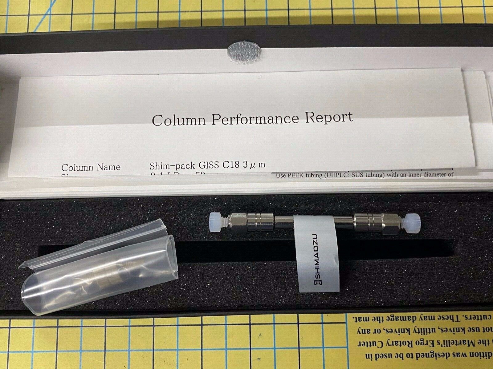 Shimadzu 227-30052-02 Column, LC, Shim-pack GISS C18, 3um, 2.1x50mm NEW