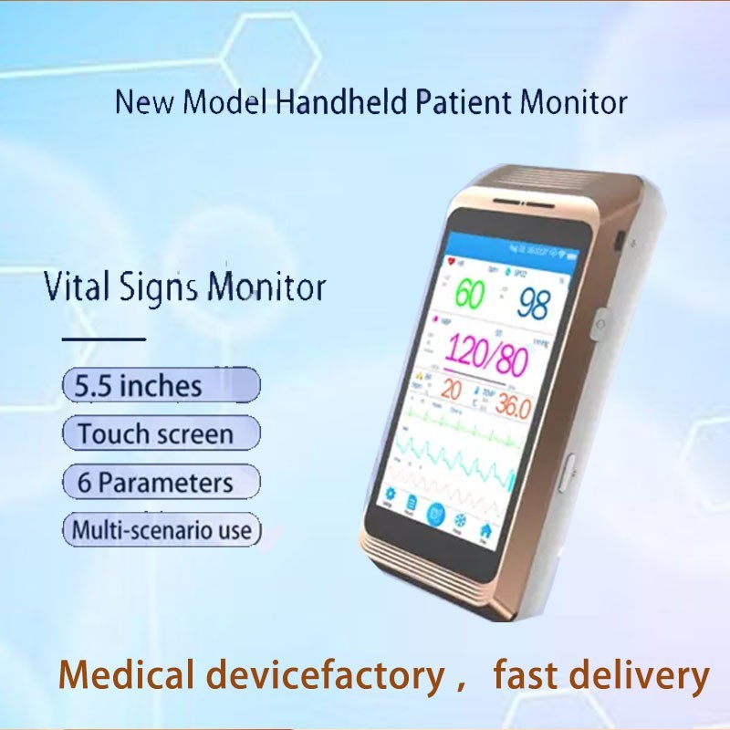 5.5”inch 6 Parameters Handheld Veterinarian Patient Monitor Vital Signs Monitor