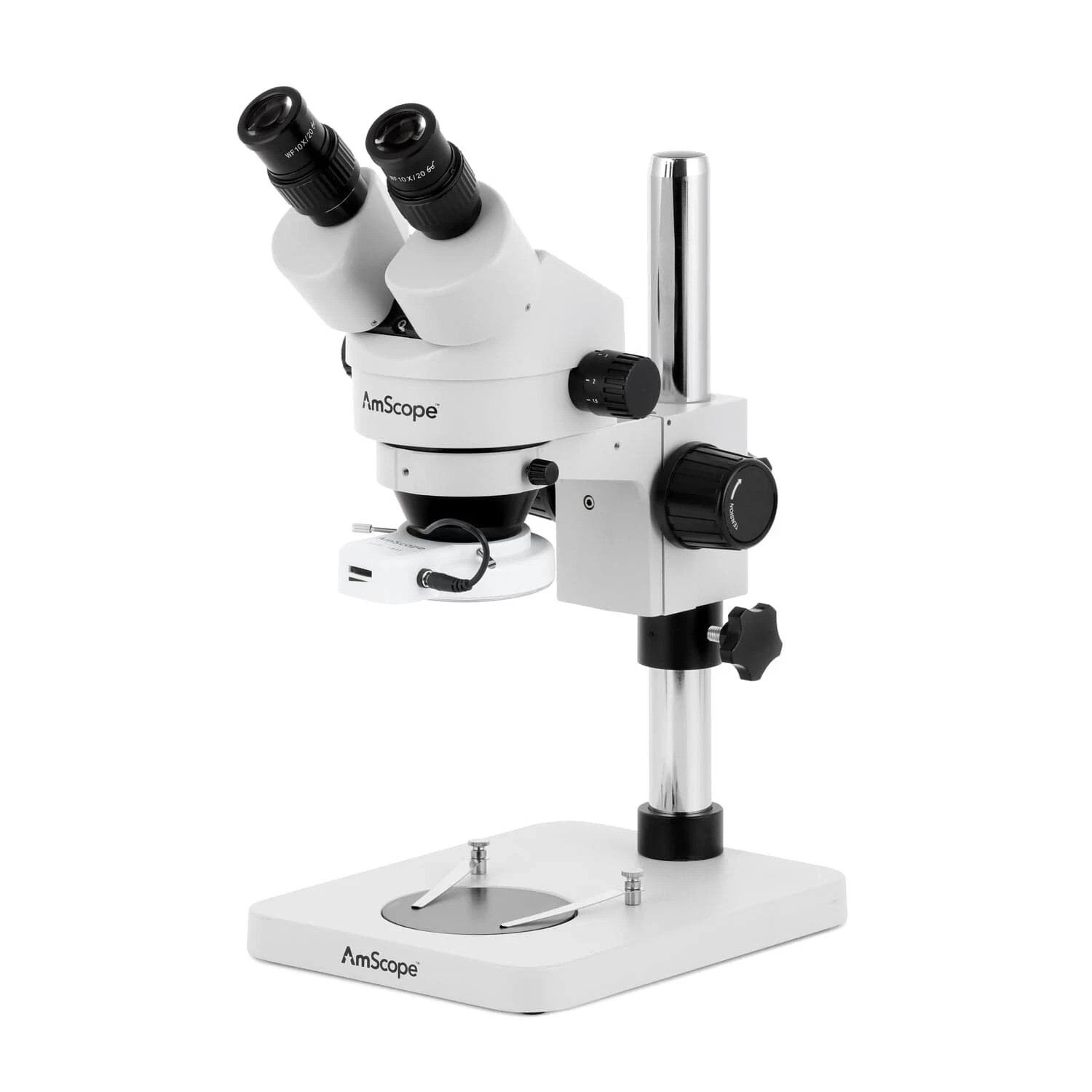 7X-45X Stereo Binocular Microscope with 14″ Pillar Stand