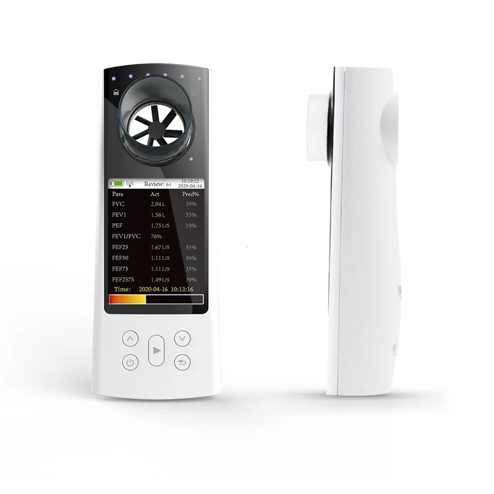 SP80B Handheld Bluetooth Spirometer – Pulmonary Function Tester (FVC, FEV1, PEF)