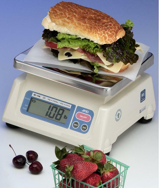 A&D SK-2000Z 2000 g x 1 g NSF approved Food Scale