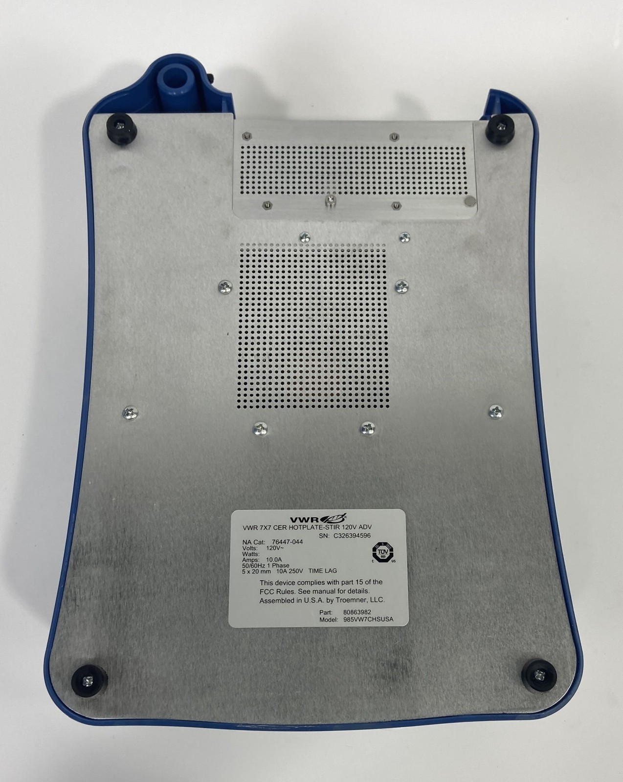VWR 76447-044 7×7″ Ceramic Lab Hotplate Stirrer 500°C 60-1600 RPM