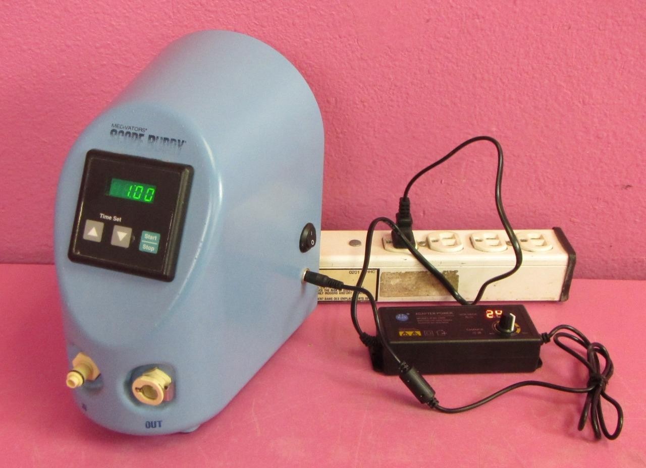 Medivators Scope Buddy ECA-100G Endoscope Flushing Aid Pump w/ Power Supply