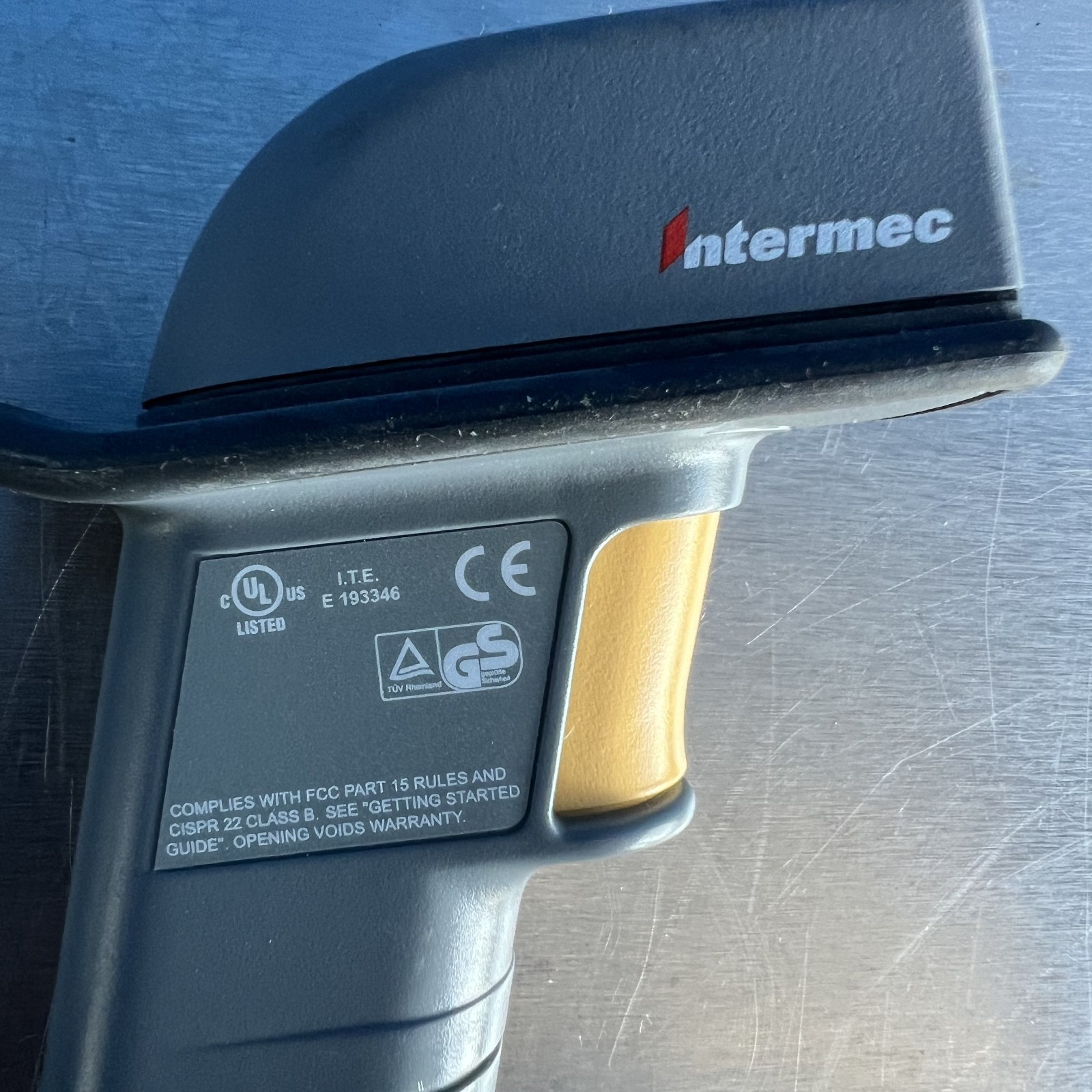 Intermec Sabre 1400 Barcode Scanner Black PS/2 w/ Cable 3-650039-12 Handheld 1D