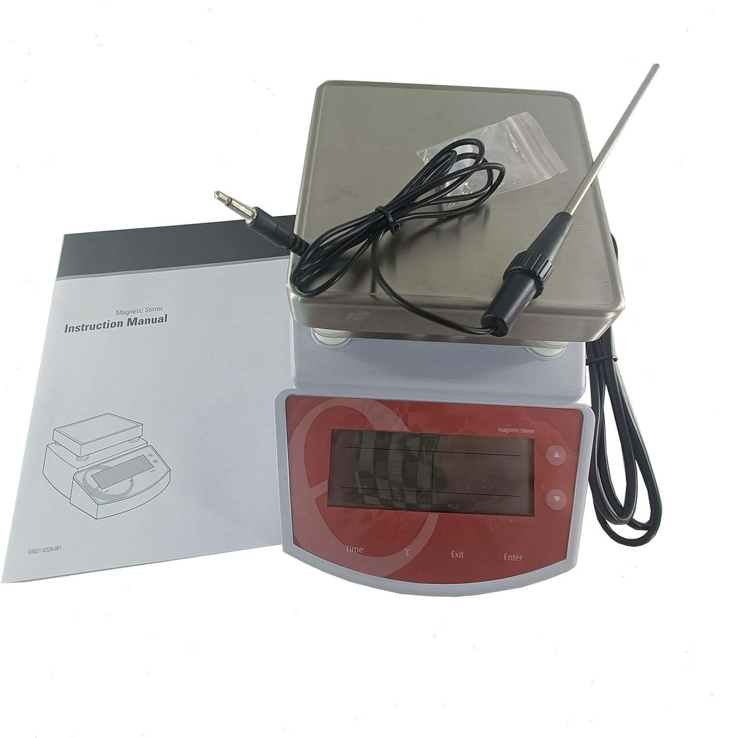 Hot Plate Magnetic Stirrers with Temperature Probe Heater 450W 0-2000ml