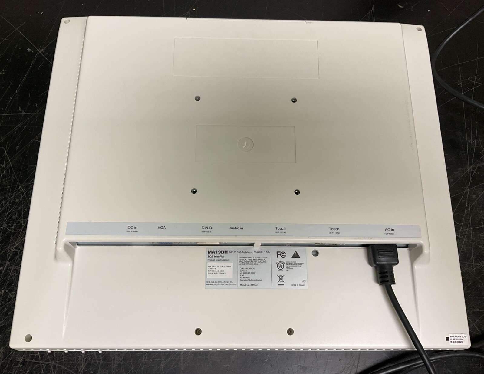 Unbranded MA19BH LCD Monitor | Model M19AI | No Power Supply