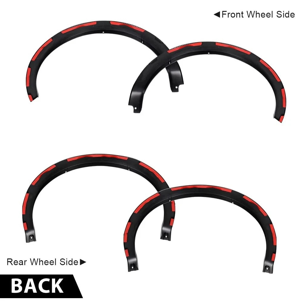 4PCS Fender Flare for F150 04-08 Not Heritage Black Factory Style