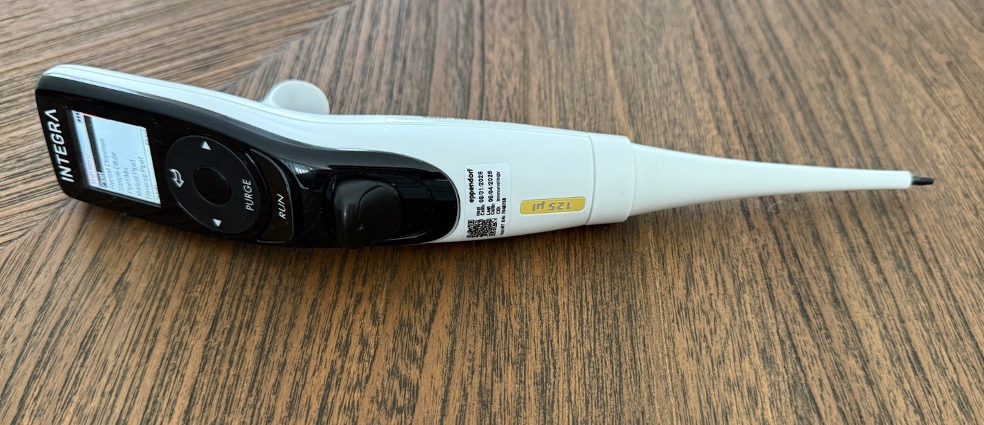Integra VIAFLO 125 uL Single Channel Digital Electronic Pipette CALIBRATED