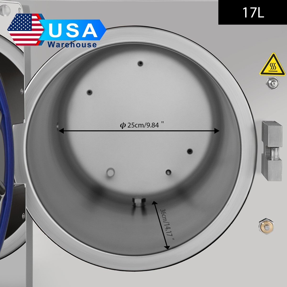 17L Class B Dental Pre-vacuum Steam sterilizer built-in printer With Drying