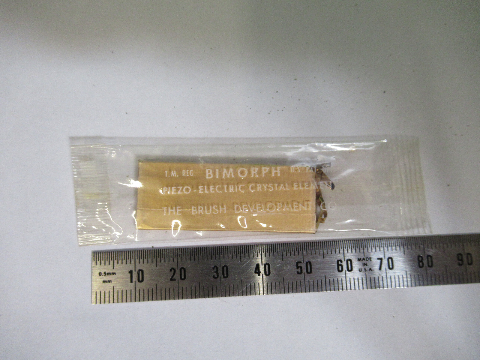 BRUSH BIMORPH PIEZO PIEZOELECTRIC PZT CERAMIC AS PICTURED &72-c-10