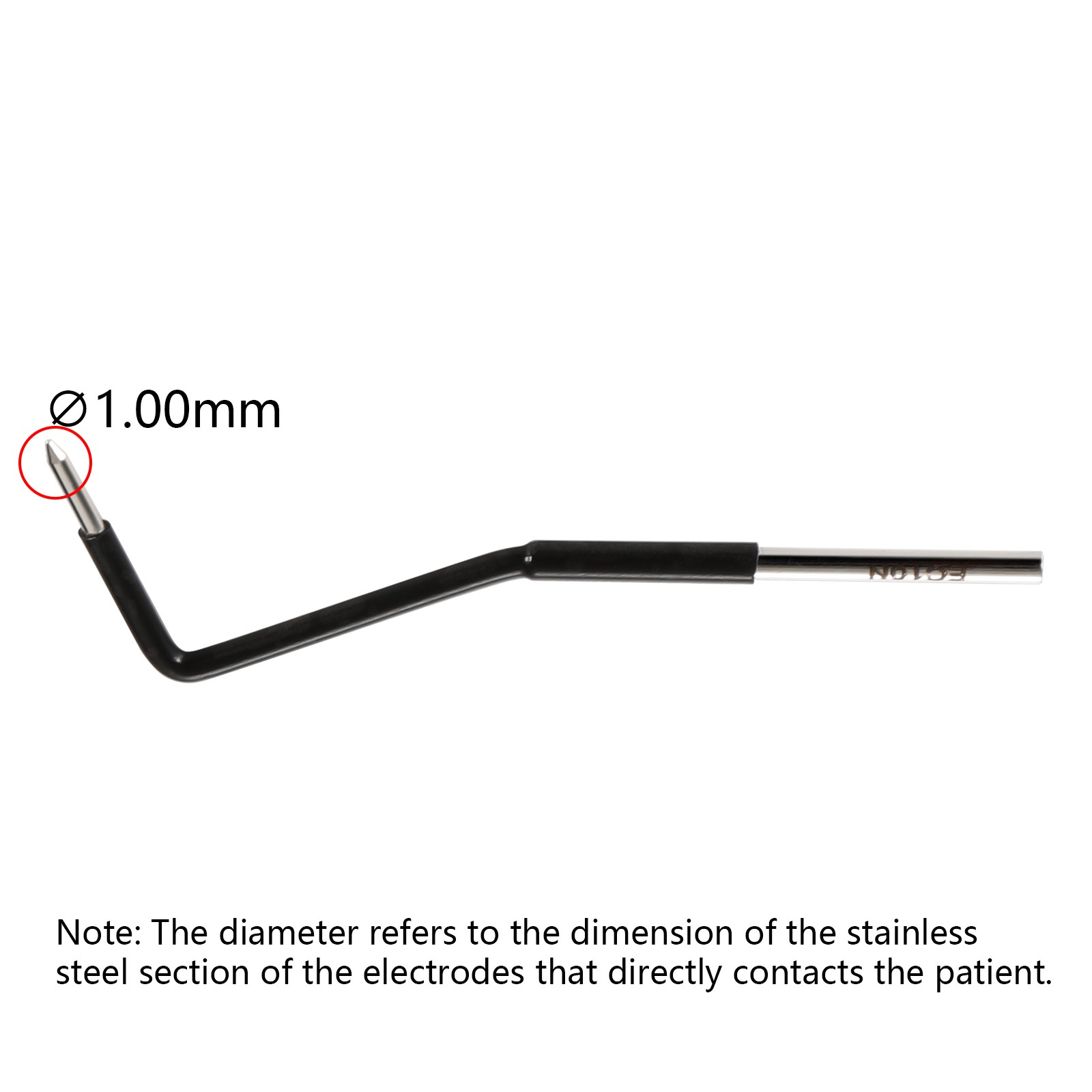 7PCS Dental Electrodes Reusable Tips Stainless Steel for Electrosurgery Unit