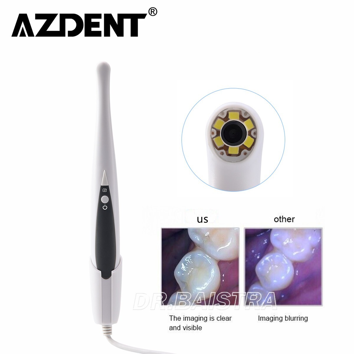 Dental Intraoral Camera 1/4 CMOS 13.0 Mega Pixels 6 LED light USB Oral Endoscope