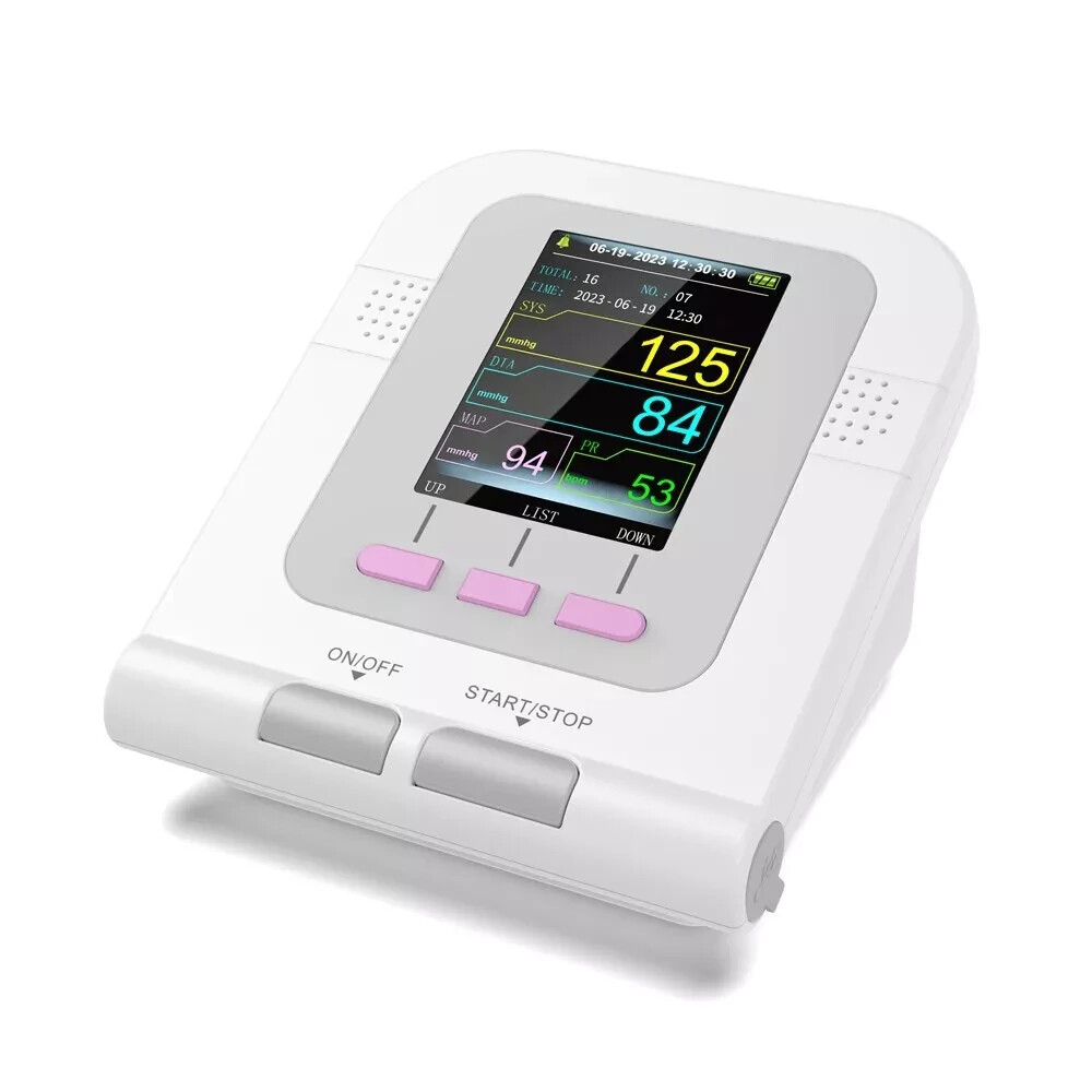 FDA CE CONTEC08A Digital Upper Arm Blood Pressure Monitor Color LCD NIBP / SpO2