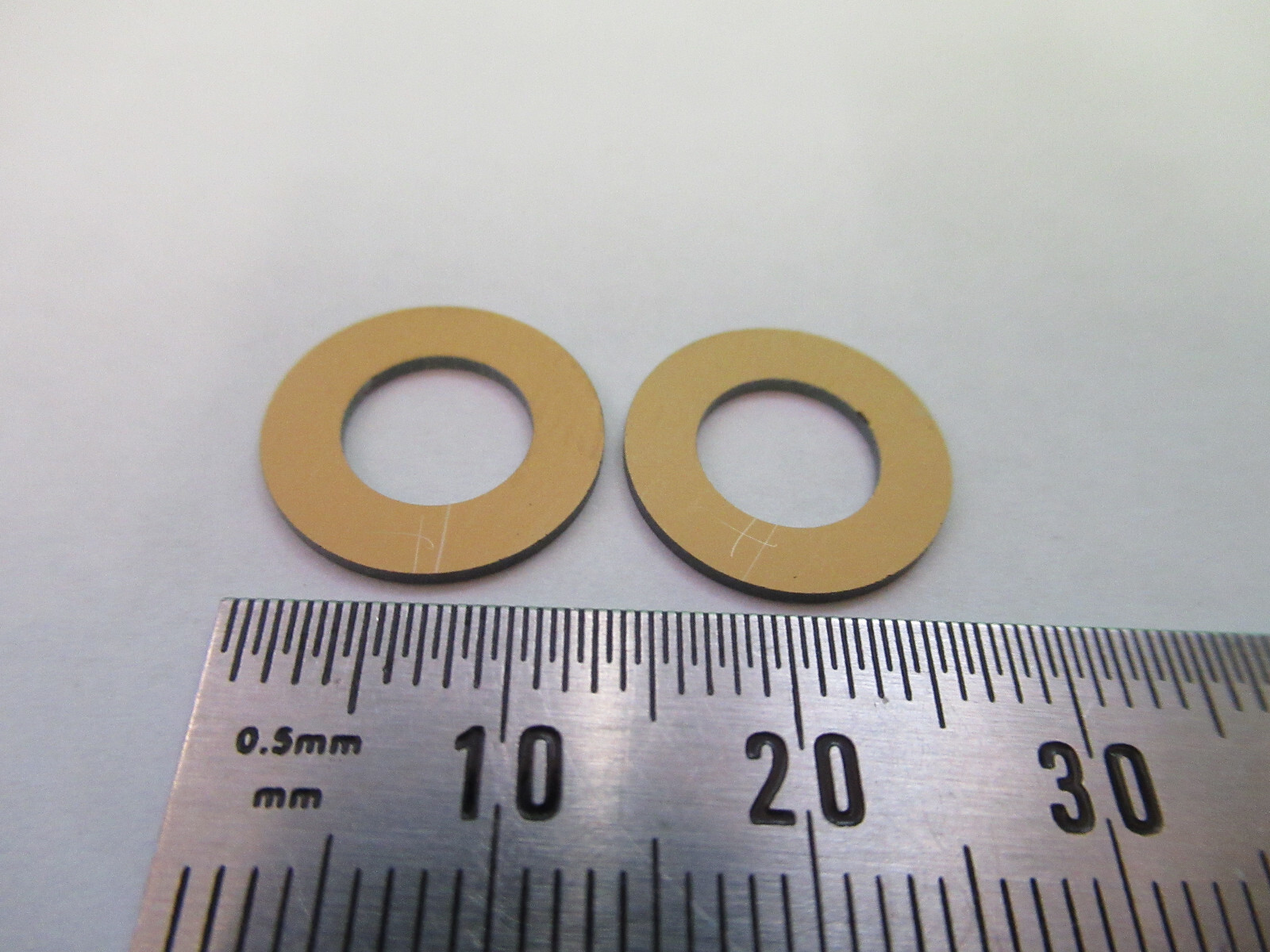 BLANK PIEZOELECTRIC pair QUARTZ CRYSTAL X-CUT GOLD PLATED PIEZO SENSOR AL-B-16