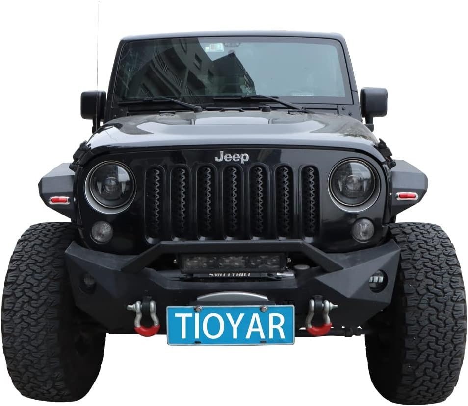 Fender Flares Mud Guard Kit 4PCS 2 Turn Signals 2007-2017 Jeep Wrangler JK JKU