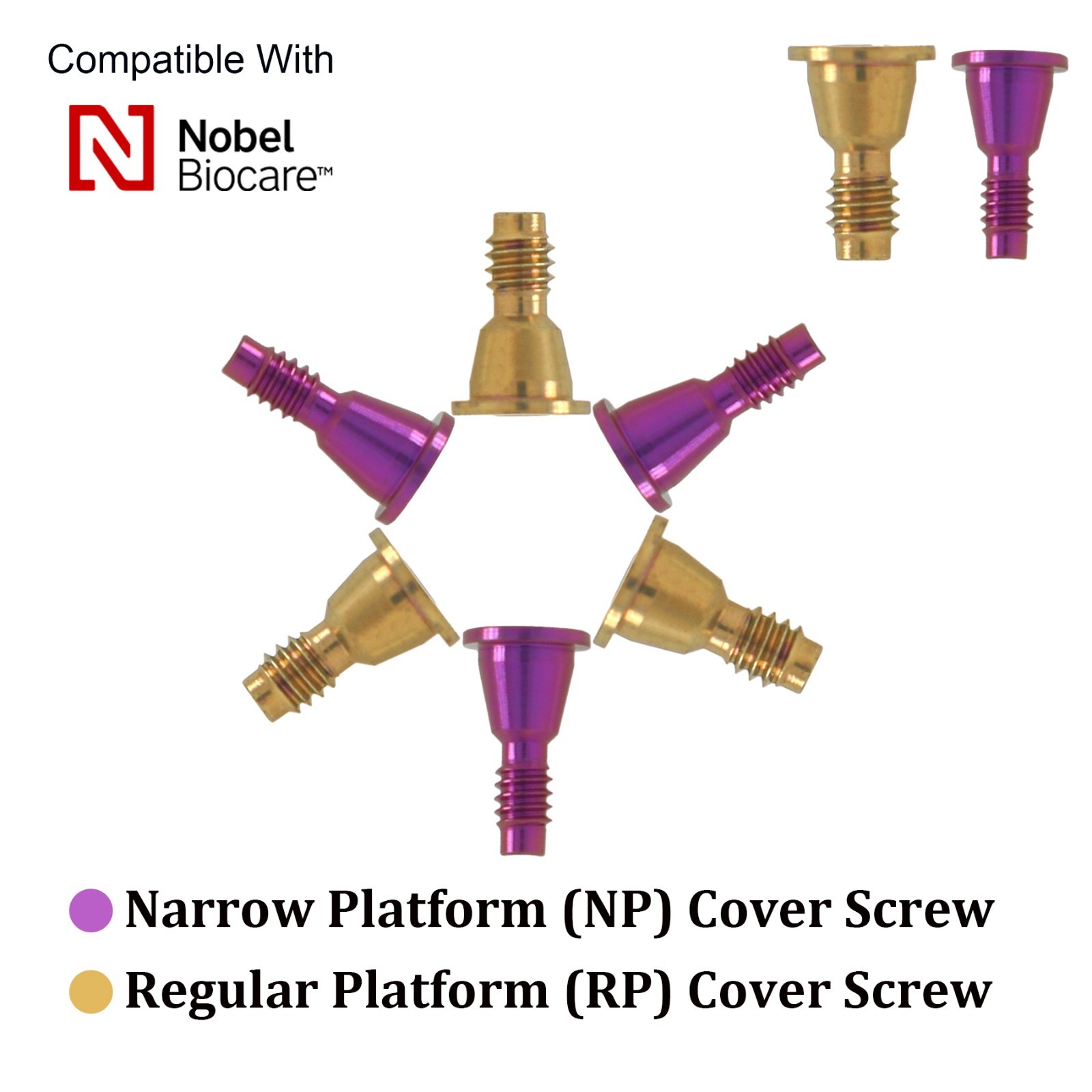 US Dental Closure Cover Cap Cover Screw fits Straumann ITI/Nobel Biocare/Hiossen