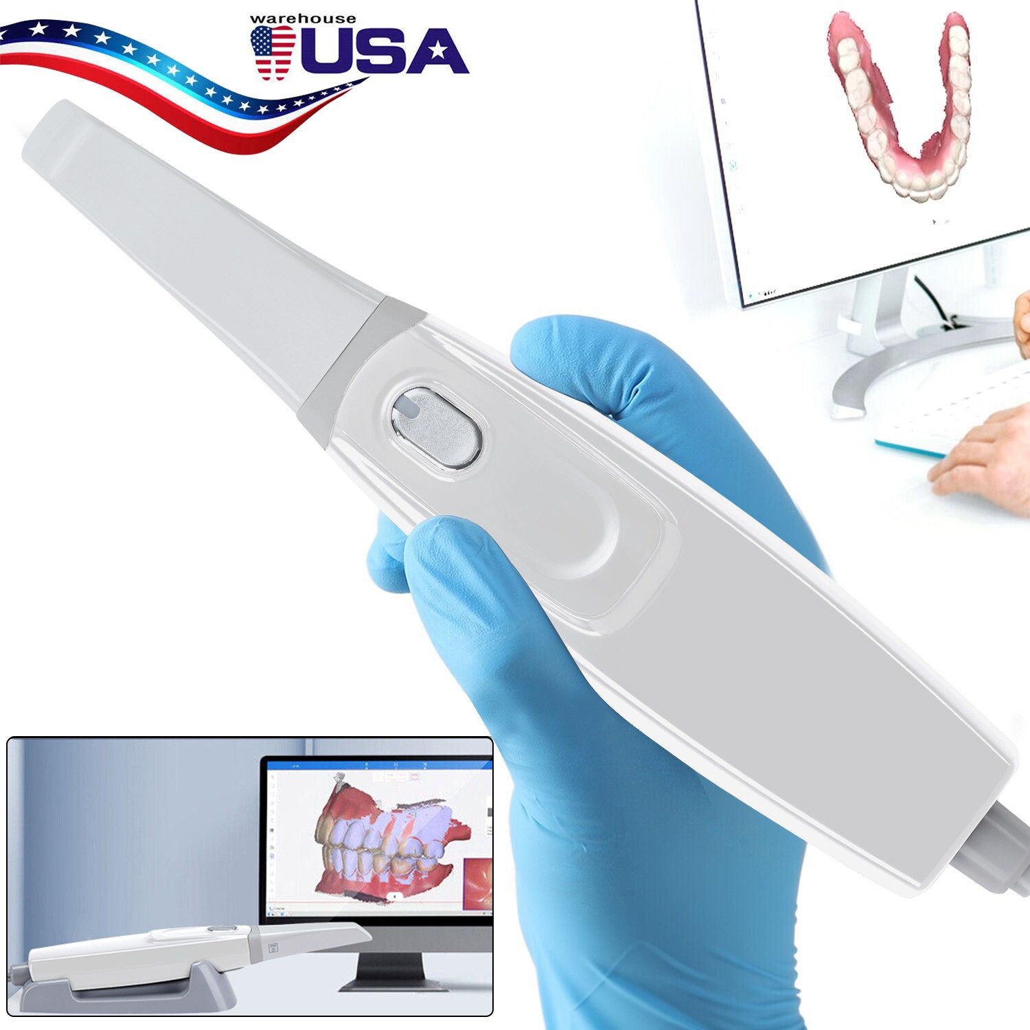 45° Angle LED Dental High Speed Handpiece Yabangbang Ti-MAX 2 Holes B2