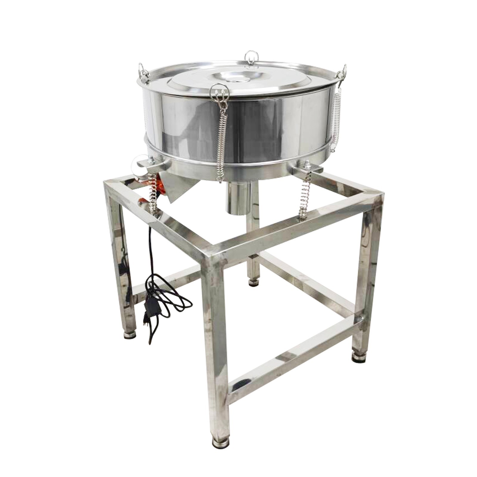 110V/60HZ Vibrating Sieve with 20 Mesh,50 Mesh Screen And Lid 1-Layer Shaker