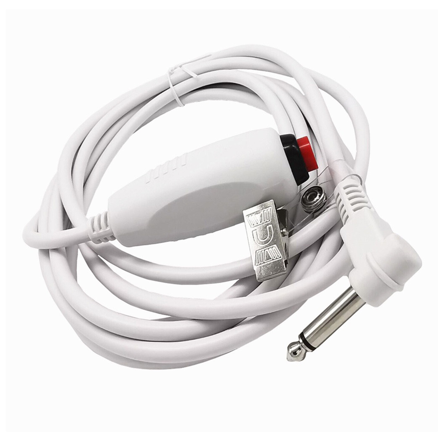 Universal Push Button Cable Nurse Station Call Cord w/ Bed Sheet Clip 1/4″ Phono