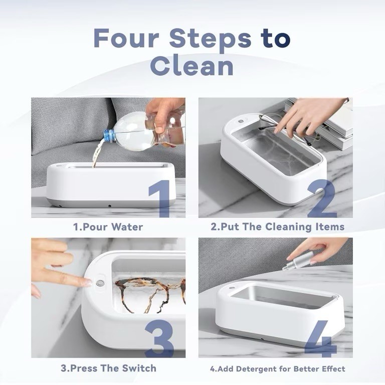 Ultrasonic Cleaner 650ml Multifunctional for Dental Lab Cosmetology