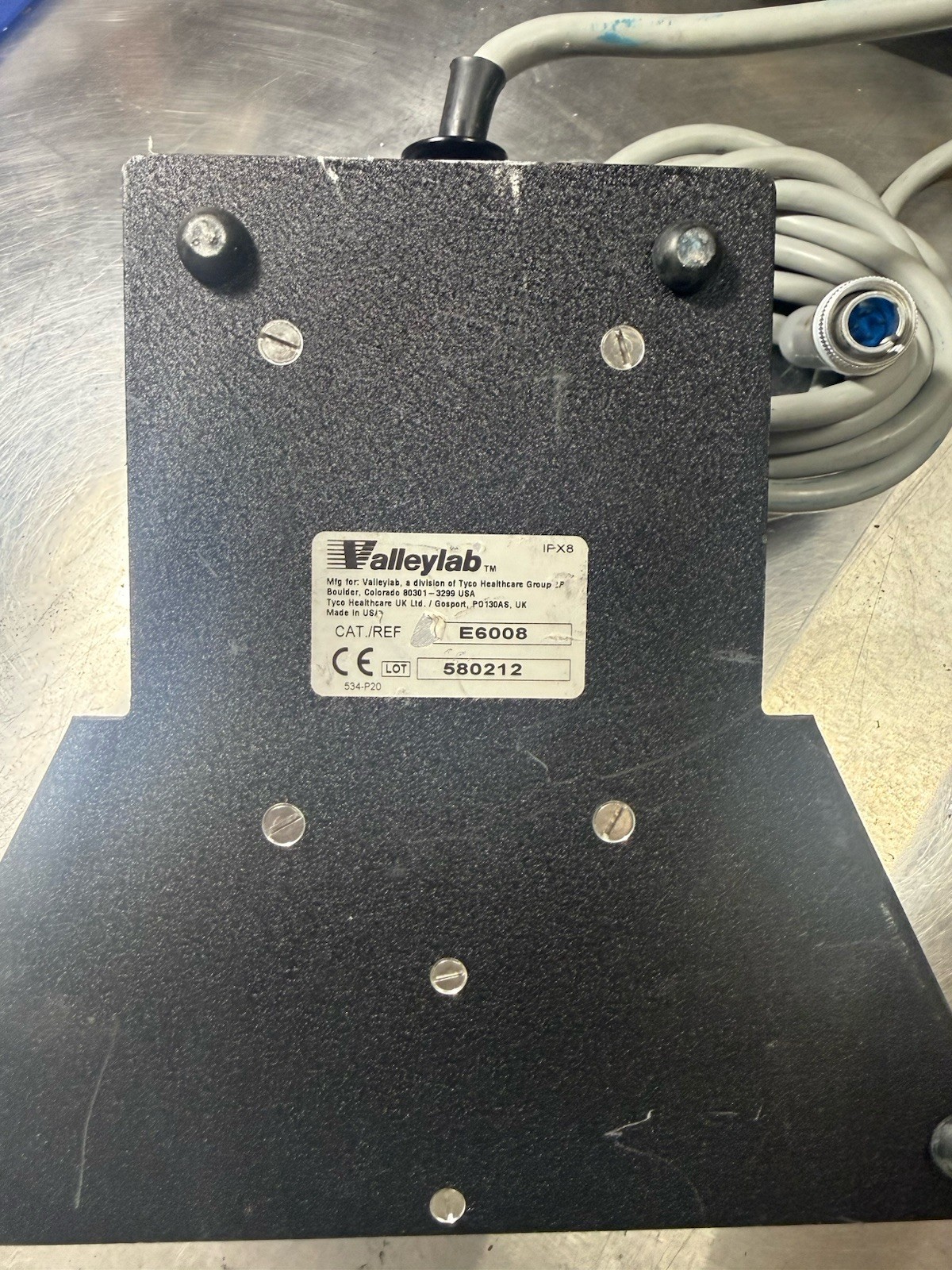 Valleylab E6008 Monopolar Electrosurgical Footswitch Dual Pedal Cut Coag ESU