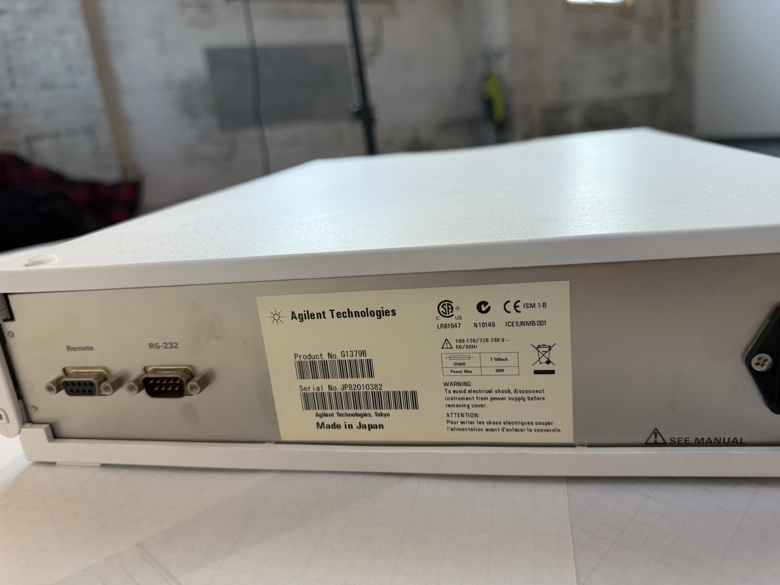 Agilent 1200 G1379B Micro Vacuum Degasser HPLC S/N JP82010382 — Powers On
