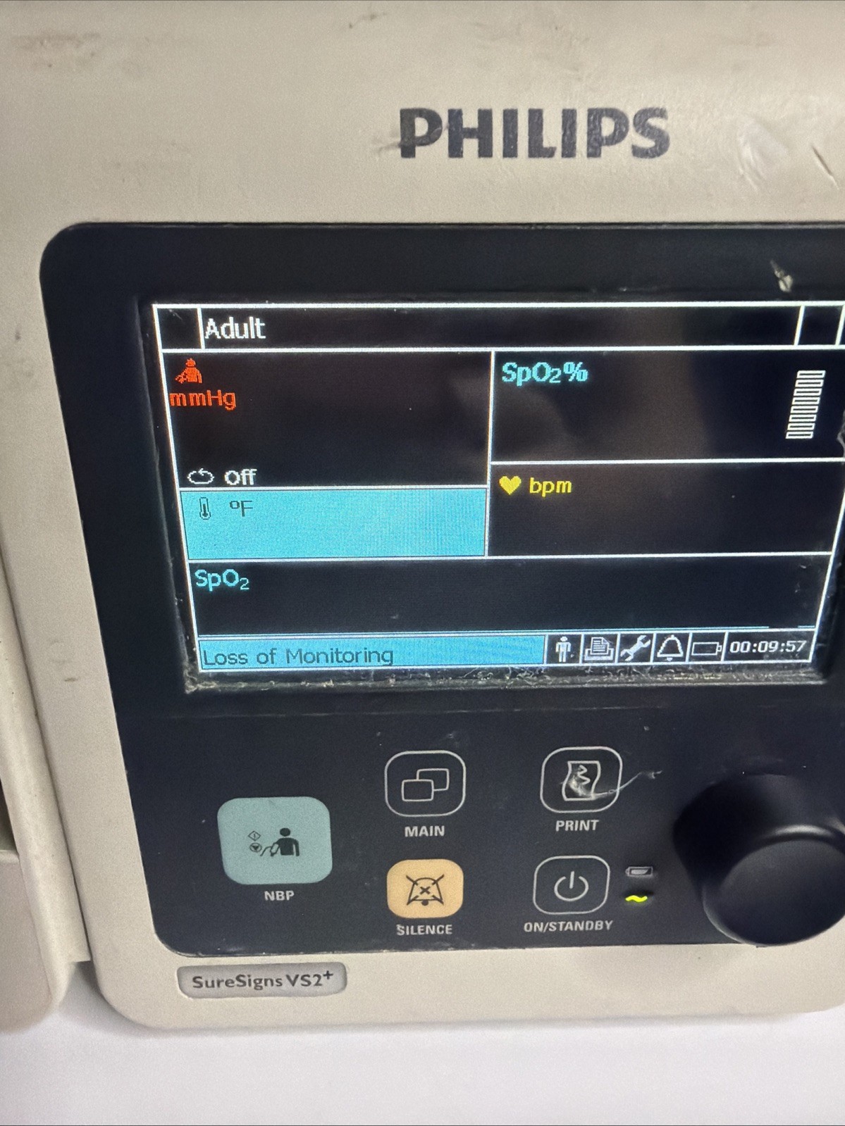 lot x 2 Philips SureSigns VS2+ Patient Vital Signs Monitors – with power cables