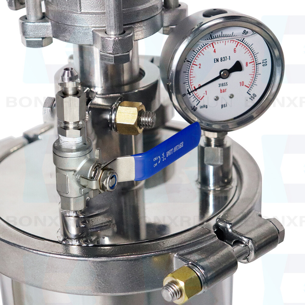 Closed Loop Extractor 1LB Stainless Steel Vacuum Chamber/Tube Used to Extract